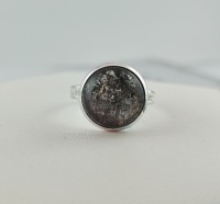 Ring, Größenverstellbar Schwarzer Mond 2