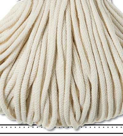 Baumwolle Kordel 5 mm BEIGE