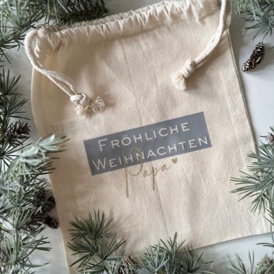 Weihnachtsbeutel modern - Nachhaltige Geschenkverpackung für Weihnachtsgeschenke I