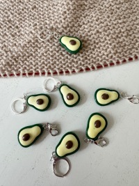 Fortschrittmarkierer oder Maschenmarkierer Avocado