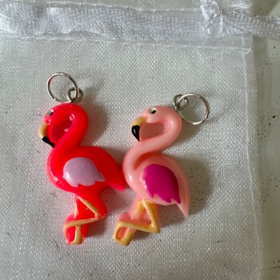 2 Maschenmarkierer Flamingo