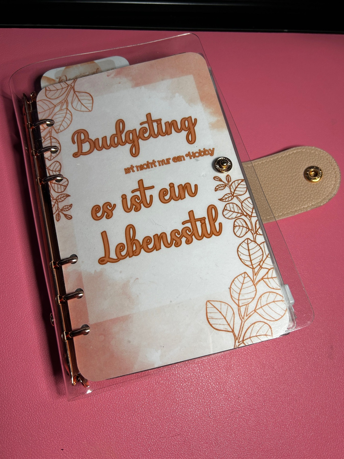 Deckblätter laminiert passend für A6 oder A7 Budget Binder, Cashstuffing, Umschlagmethode