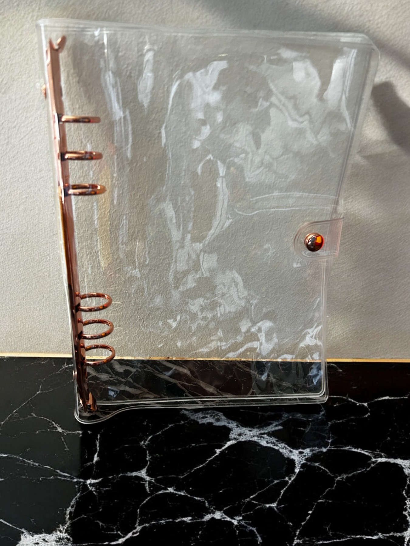 Binder Transparent A5 in Rosegold