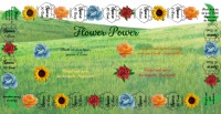 Flower Power Sparspiel, Sparchallenge A6 oder A7 für Budget Binder, Umschlagmethode, Cash Stuffing,