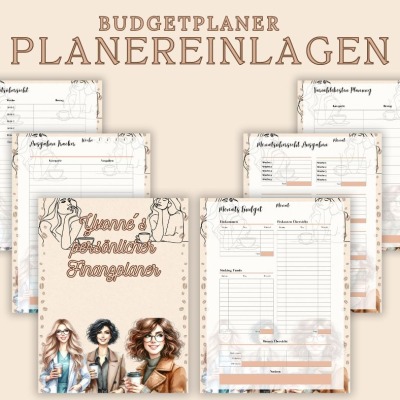 Budget Planer Einlagen in A5 Größe 6 Fach gelocht für A5 Budget Binder