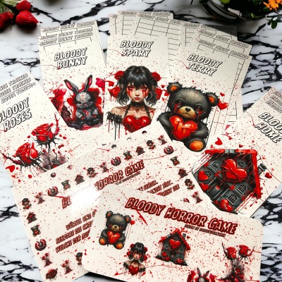 Bloody Horror Sparspiel, Sparchallenge, Budgeting, Rubbelchallenge, Loschallenge, Challenge Set