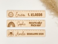 Personalisiertes Lineal mit Spruch und Motiv 20cm | 2