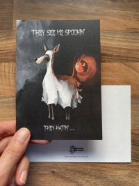 Halloween Postkarte - They see me spookin ... they hatin 3