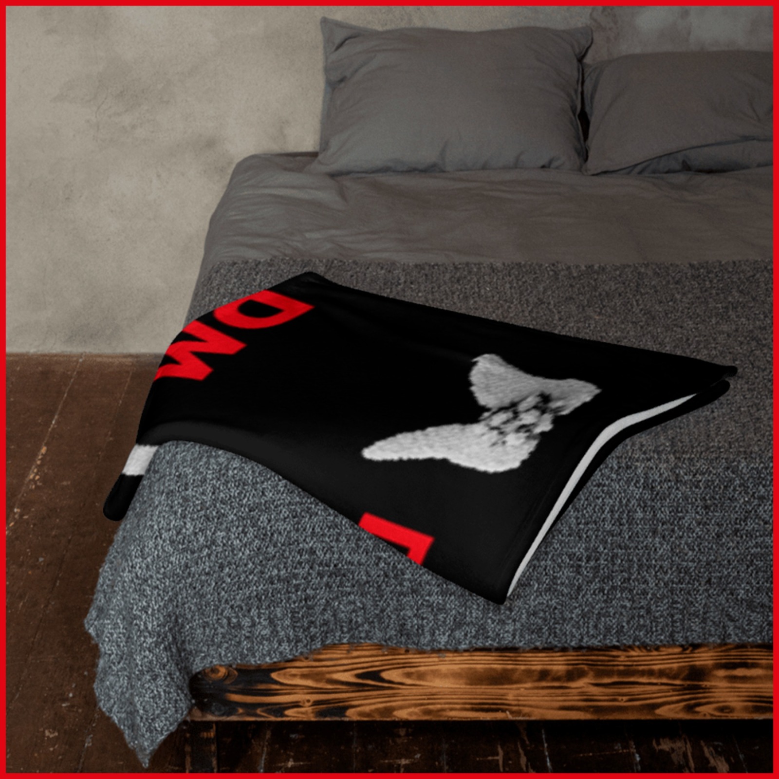 exklusive DEPECHE MODE - Kuscheldecke No. 1 - Einseitiger Druck - 127 x 153 cm - schwarz 3