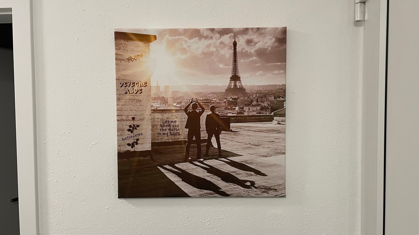 exklusiver DEPECHE MODE -Lyrics- Kunstdruck- World In My Eyes - Paris Edition 9