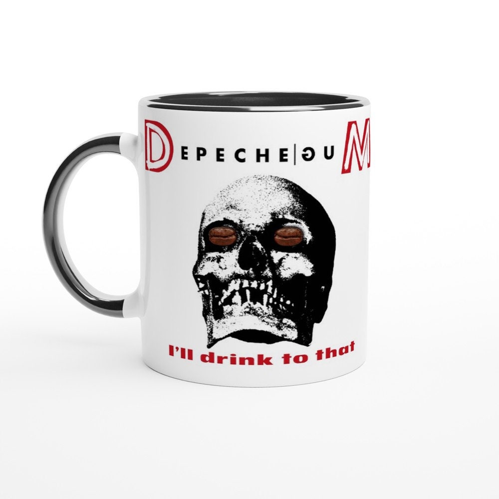 exklusiver DEPECHE MODE - Kaffeebecher - Depeche Mug - Keramik - weiss/schwarz 2