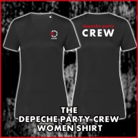 Depeche Party Crew - SPORTS-T Women Shirt - Black - Front/Back-Print -