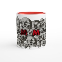 exklusiver DEPECHE MODE - Kaffeebecher - Skull Mania - Keramik - weiss/rot 4