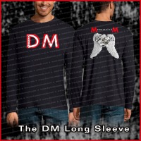 exklusives DEPECHE MODE Memento Mori Skull Wings - Cotton Long Sleeve T-Shirt - Black - Front/Back