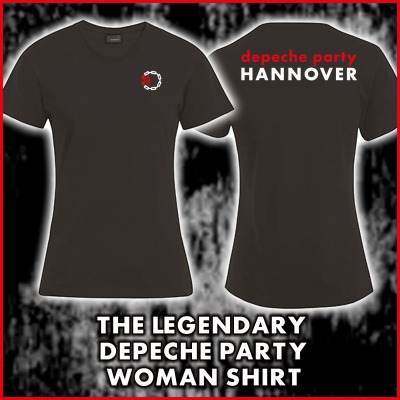 exklusives Depeche Party Hannover - Ladies Premium Organic T-Shirt- Black - Front/Back-Print - -