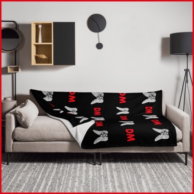 exklusive DEPECHE MODE - Kuscheldecke No. 1 - Einseitiger Druck - 127 x 153 cm - schwarz - Unsere