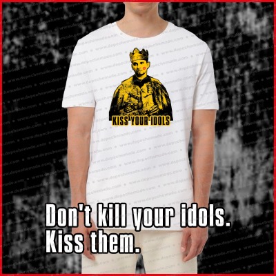 exklusives DEPECHE MODE - Kiss Your Idols - Premium Organic T-Shirt - Schwarz - Front Print -