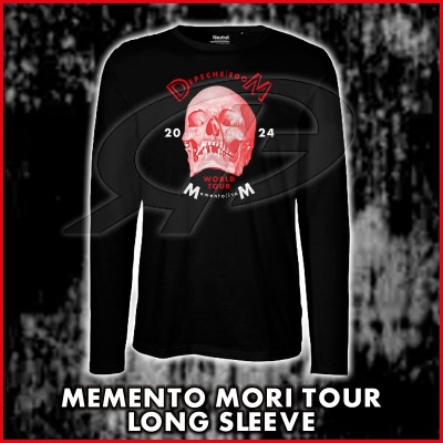 exklusives DEPECHE MODE Memento Mori World Tour 2024 - Cotton Long Sleeve T-Shirt - Black - Front