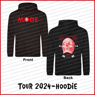 exklusives DEPECHE MODE Memento Mori World Tour 2024 - Premium Unisex Hoodie - Black - Front/BackPri