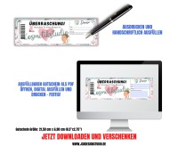 Gutschein für Kosmetik Vorlage zum Ausdrucken &amp; Verschenken 2