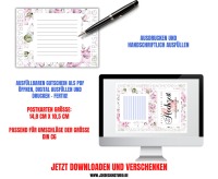 Gutschein zur Hochzeit Vorlage zum Ausdrucken &amp; Verschenken 2