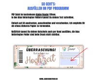 Gutschein zur Hochzeit Vorlage zum Ausdrucken &amp; Verschenken 3