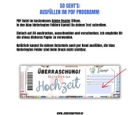 Gutschein zur Hochzeit Vorlage zum Ausdrucken &amp; Verschenken 3