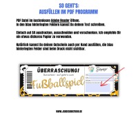 Fußball Gutschein Vorlage zum Ausdrucken &amp; Verschenken 3