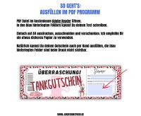 Tank Gutschein Vorlage zum Ausdrucken &amp; Verschenken 3