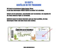 Gutschein für Therme Vorlage zum Ausdrucken &amp; Verschenken 3