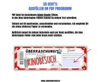 Kino Gutschein Vorlage zum Ausdrucken &amp; Verschenken 3