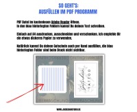 Gutschein für ein Tattoo Vorlage zum Ausdrucken &amp; Verschenken 2