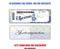 Gutschein für Ritteressen Vorlage zum Ausdrucken &amp; Verschenken 4