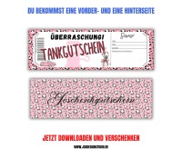 Tank Gutschein Vorlage zum Ausdrucken &amp; Verschenken 4