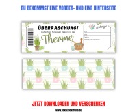 Gutschein für Therme Vorlage zum Ausdrucken &amp; Verschenken 4