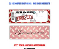 Kino Gutschein Vorlage zum Ausdrucken &amp; Verschenken 4