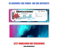 Gutschein für Paintball Vorlage zum Ausdrucken &amp; Verschenken 4