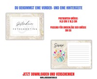 Gutschein für ein Fotoshooting Vorlage zum Ausdrucken &amp; Verschenken 4