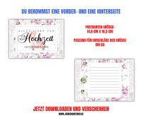 Gutschein zur Hochzeit Vorlage zum Ausdrucken &amp; Verschenken 5