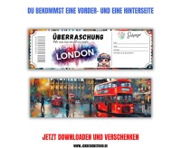 Gutschein für London Vorlage zum Ausdrucken &amp; Verschenken 3