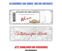 Gutschein für Wien Vorlage zum Ausdrucken &amp; Verschenken 3