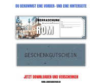 Gutschein für Rom Vorlage zum Ausdrucken &amp; Verschenken 3