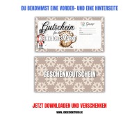 Gutschein Weihnachtsmarkt Vorlage zum Ausdrucken &amp; Verschenken 3