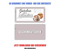 Gutschein für ein Frühstück Vorlage zum Ausdrucken &amp; Verschenken 4