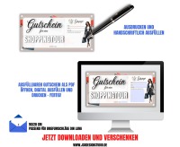 Shopping Gutschein Vorlage zum Ausdrucken &amp; Verschenken 3