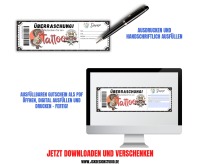 Tattoo Gutschein Vorlage zum Ausdrucken &amp; Verschenken