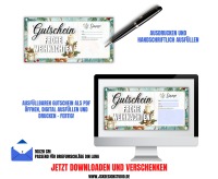 Gutschein Vorlage Weihnachten Zum Ausdrucken &amp; Verschenken