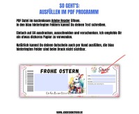 Gutschein Ostern Vorlage zum Ausdrucken &amp; Verschenken 2