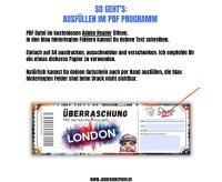 Gutschein für London Vorlage zum Ausdrucken &amp; Verschenken 2