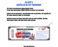 Gutschein für London Vorlage zum Ausdrucken &amp; Verschenken 2